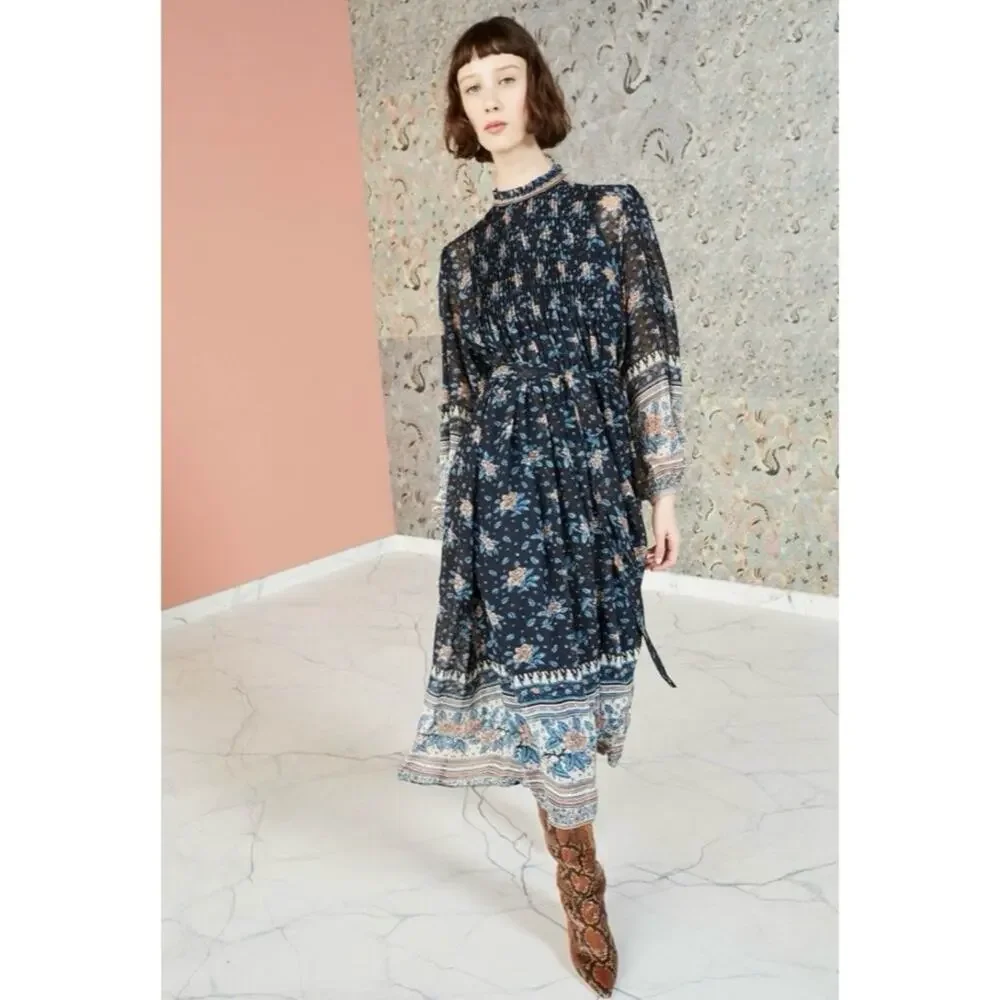 Ulla Johnson Prisma Dress Floral Noir